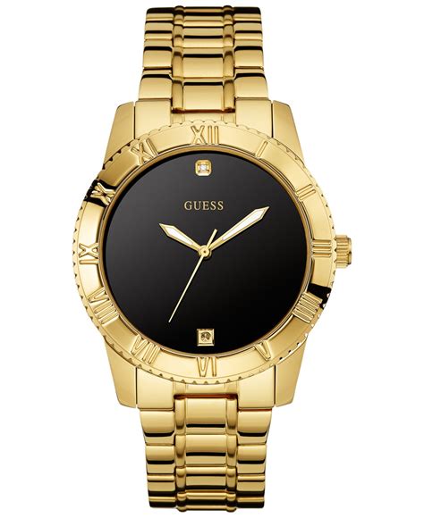 men's guess watch with diamonds.